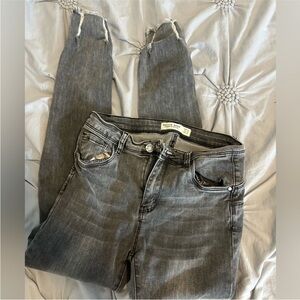 Hello Miss Charcoal Ankle Jeans